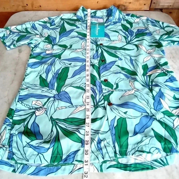 Cora Spearman Hawaiian Camp Shirt Mens M Button Up Tropical Vacation - Picture 6 of 9